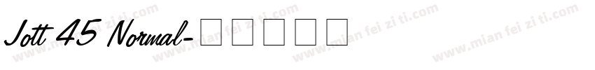 Jott 45 Normal字体转换
